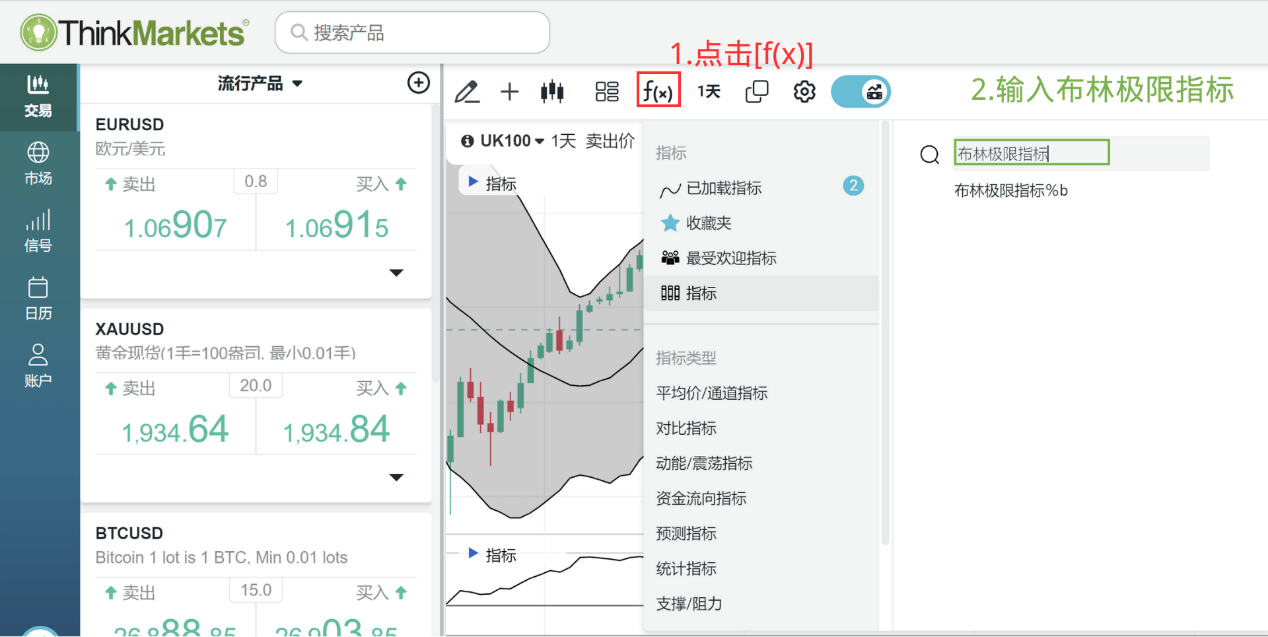 布林通道极限指标设定 布林通道极限指标设定